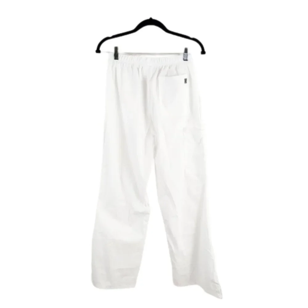 SOLD*****butter soft white scrub pants / flared leg workwear bottoms - Picture 2 of 12